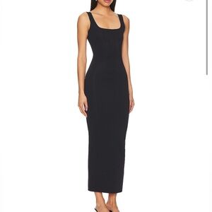 Good American Scuba Dress Black 0 NWOT